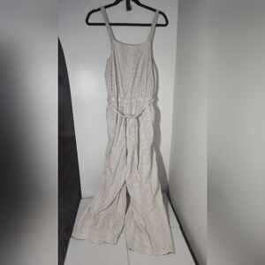 Elegant Cream Jumpsuit Size M #644